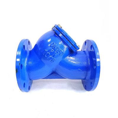 延性がある鋳鉄はタイプこし器フィルター弁DN150 PN10の下水Yのフランジを付けたようになった